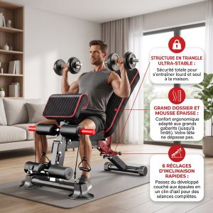 FORMULE PERFORMANCE (BANC KOBRA + VELO KARDIO + HALTERES 30KG)